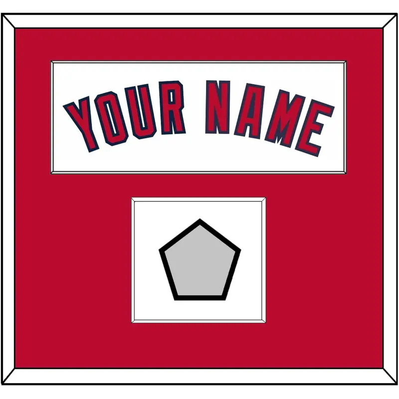 Los Angeles Name & World Series Patch - Home White (2002-2023) - Single Mat 1