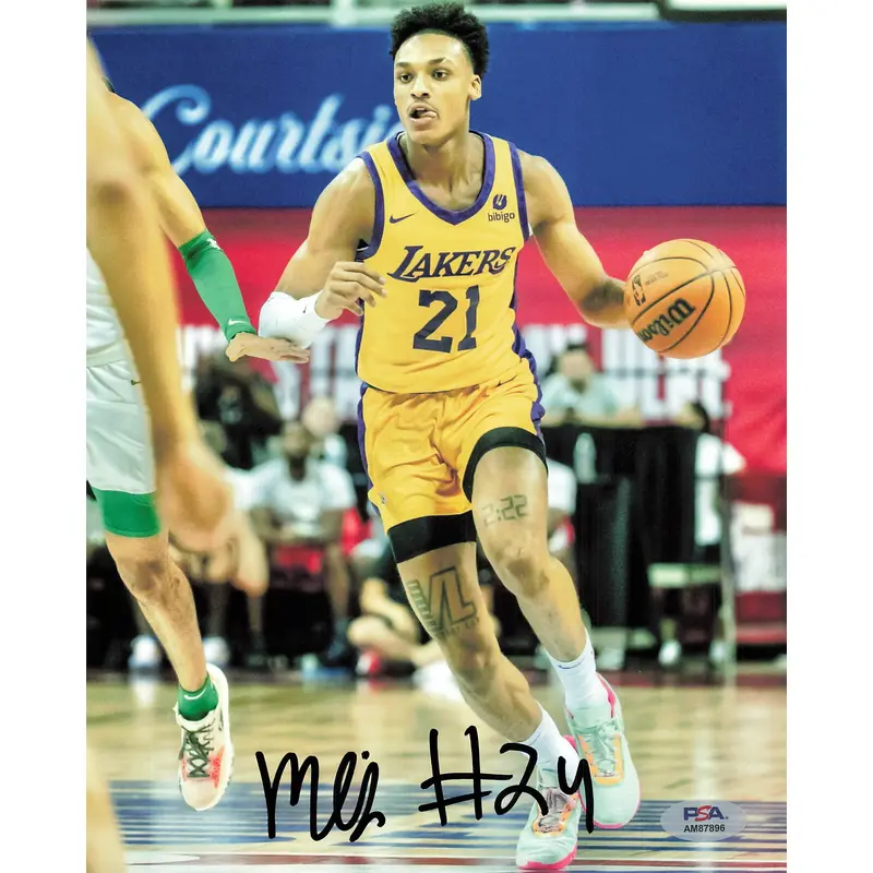 MAXWELL LEWIS signed 8x10 photo PSA/DNA Los Angeles Lakers Autographed