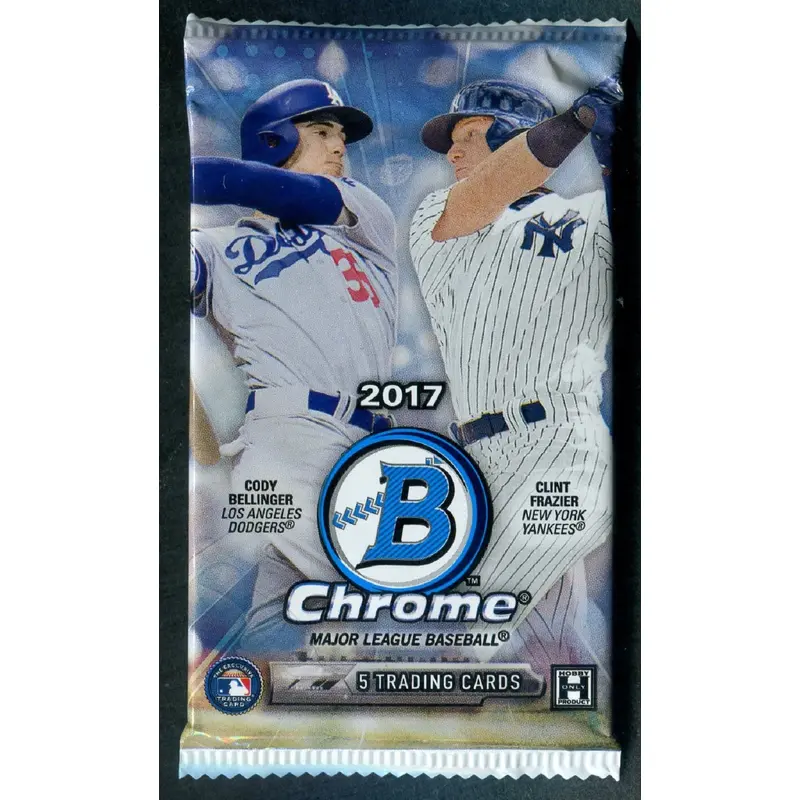 2017 Bowman Chrome Baseball Unopened Pack (Hobby) (5)
