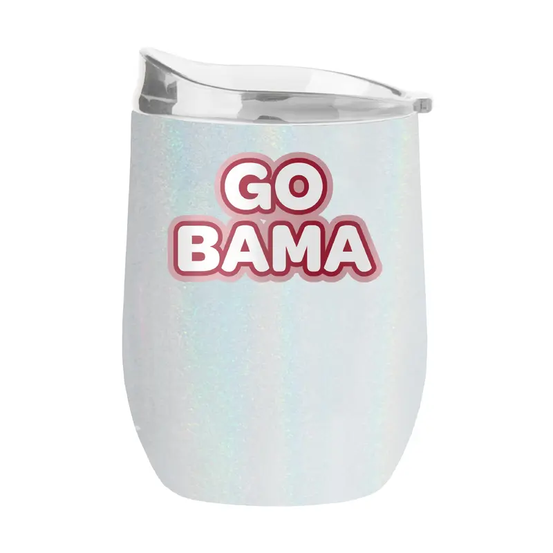Alabama 16oz Bubble Iridescent Curved Tumbler