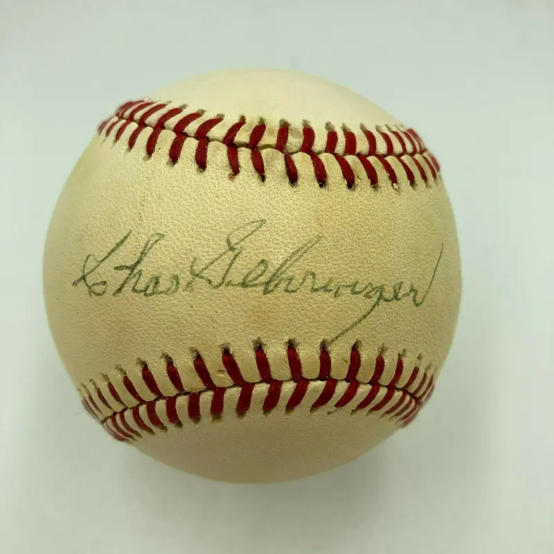 Charlie Gehringer Signed American League Macphail Baseball Detroit Tigers JSA