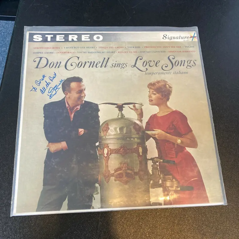 Don Cornell Signed Autographed Vintage LP Record