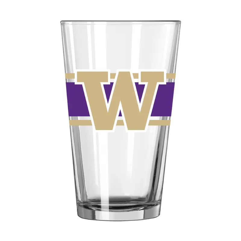 Washington 16oz Stripe Pint Glass