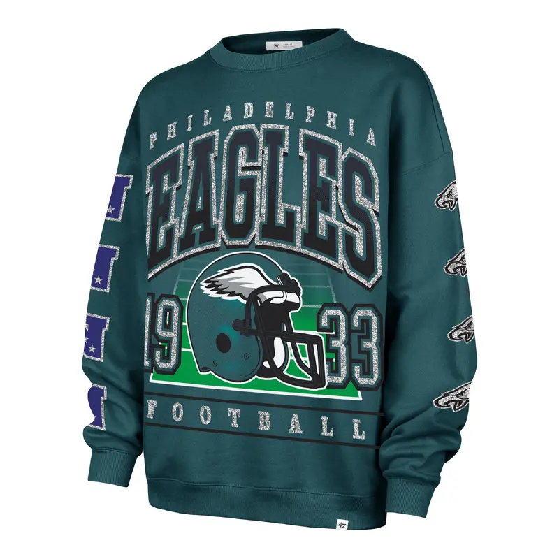 PHILADELPHIA EAGLES GO BIG '47 OVERSIZED CREW WOMENS