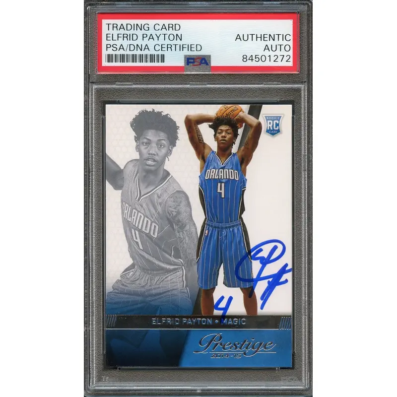 2014-15 Panini Prestige #170 Elfrid Payton Signed Card AUTO PSA/DNA Slabbed RC Magic