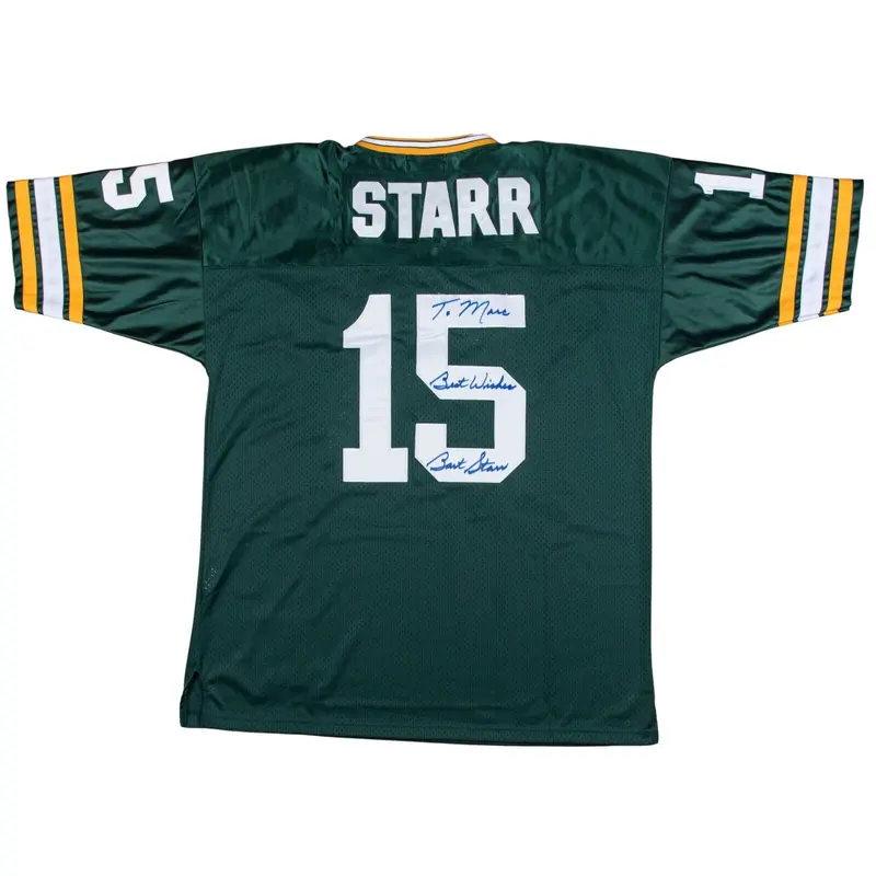 Bart Starr Signed Authentic Green Bay Packers Jersey Beckett COA