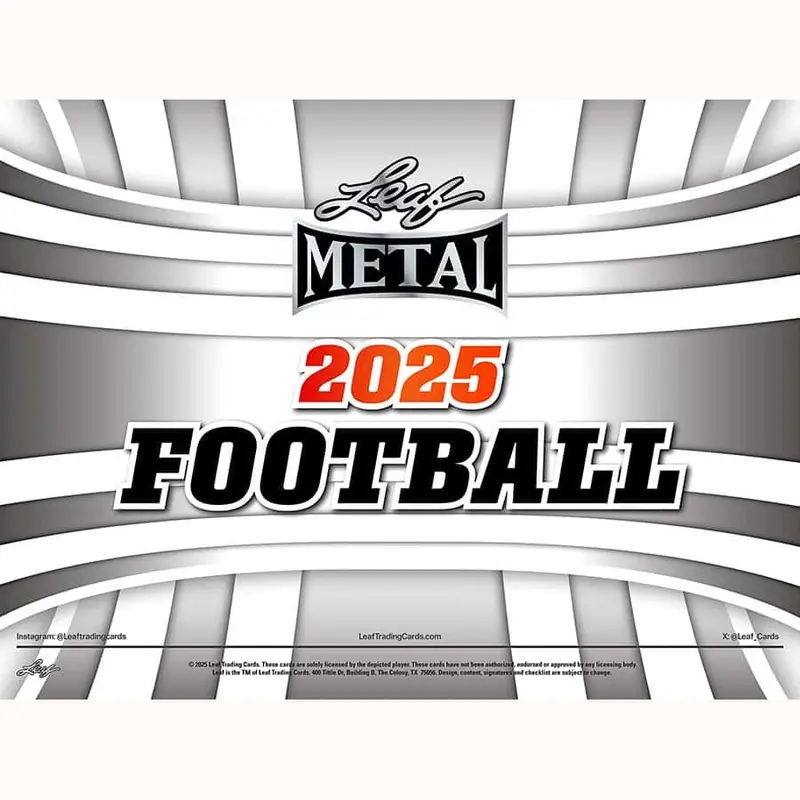 2025 Leaf Metal Football Hobby Box