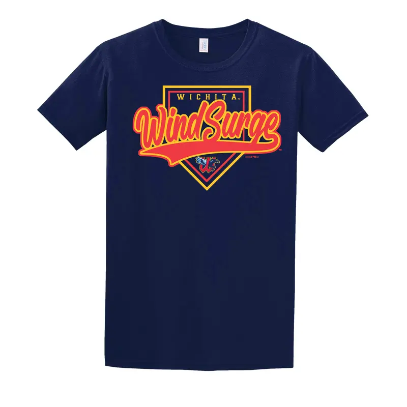Wichita Wind Surge Adult Navy Plate Swoosh Tee