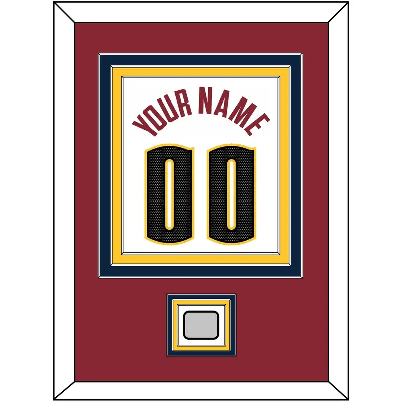 Denver Name & Number With Finals Patch - White Association - Triple Mat 4