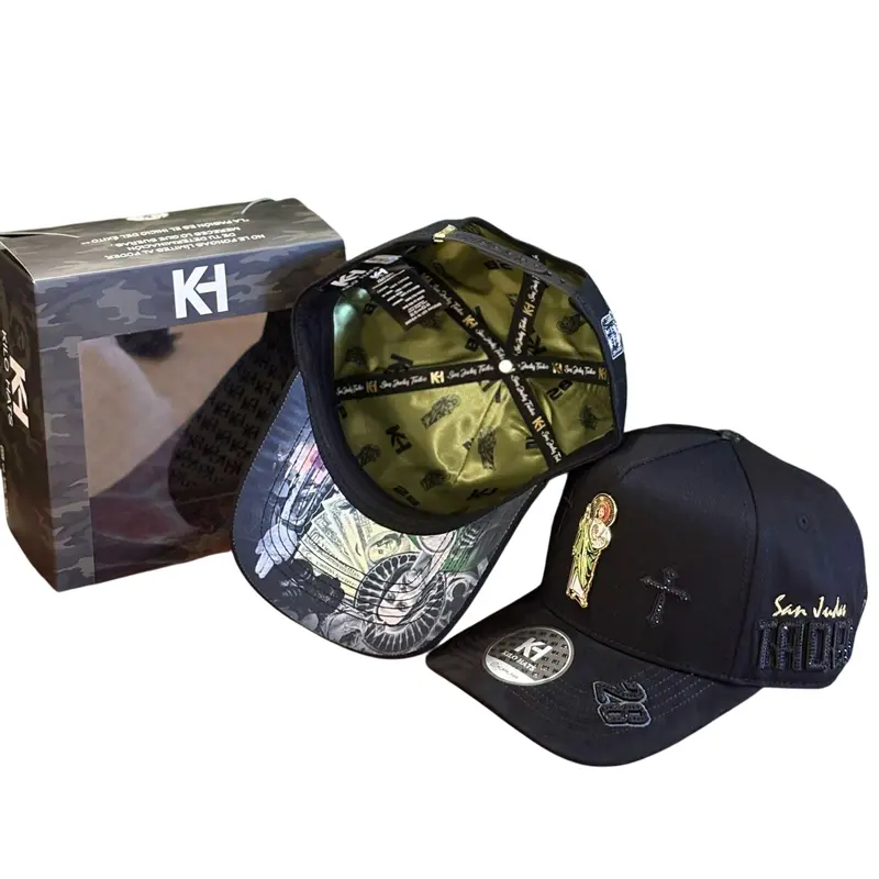 KILO HATS MENS BLACK SNAPBACK HAT BOX KHSANTADEO BLK