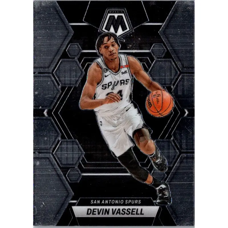 2022 Panini Mosaic Blue Devin Vassell #70