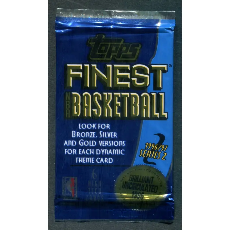 1996/97 Topps Finest Basketball Unopened Series 2 Pack (Hobby)
