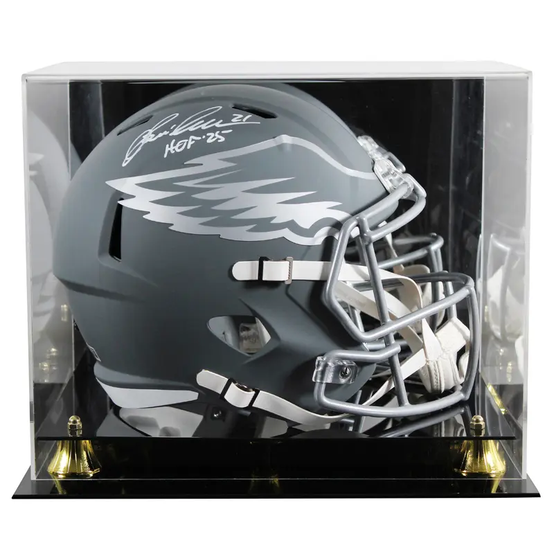 Eagles Eric Allen "HOF 25" Signed Slate Full Size Speed Rep Helmet W/ Case BAS W
