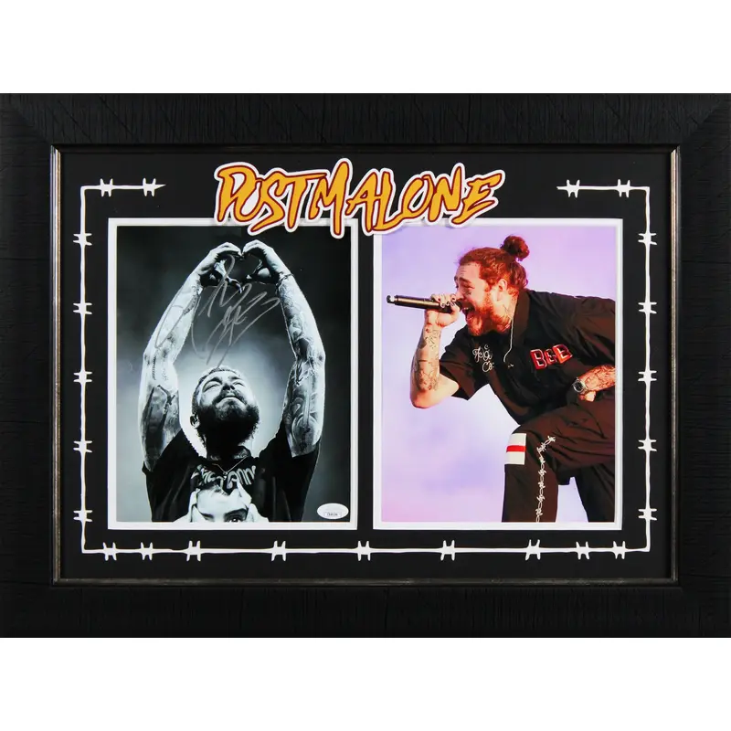 Post Malone Authentic Signed 8x10 Framed Photo Autographed JSA #CB46194