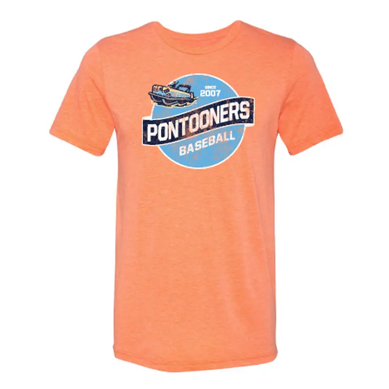 Great Lakes Pontooners Retro Orange Tee