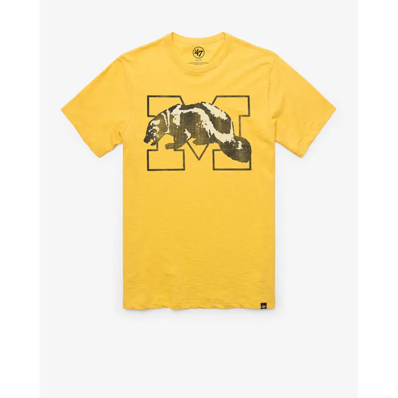 MICHIGAN WOLVERINES VINTAGE GRIT '47 SCRUM TEE