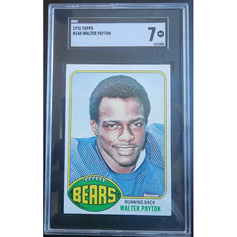 Walter Payton 1976 Topps #148 SGC 7 Near Mint