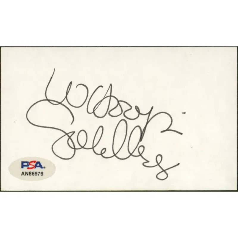Whoopie Goldberg The Color Purple Signed 3x5 Index Card PSA/DNA #AN86976