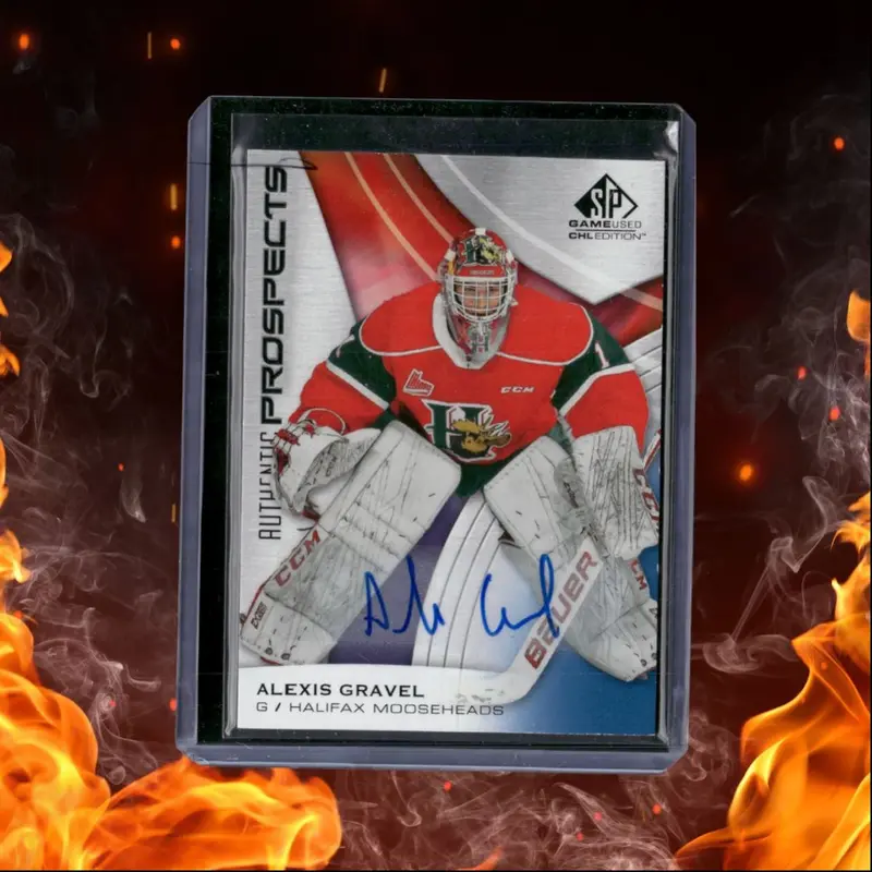 2019-20 SP Game Used CHL Alexis Gravel Prospects Blue Auto #3