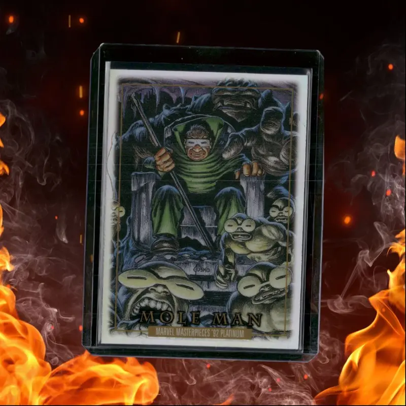 2024 Skybox Marvel Masterpieces '92 Platinum Mole Man Rainbow #52
