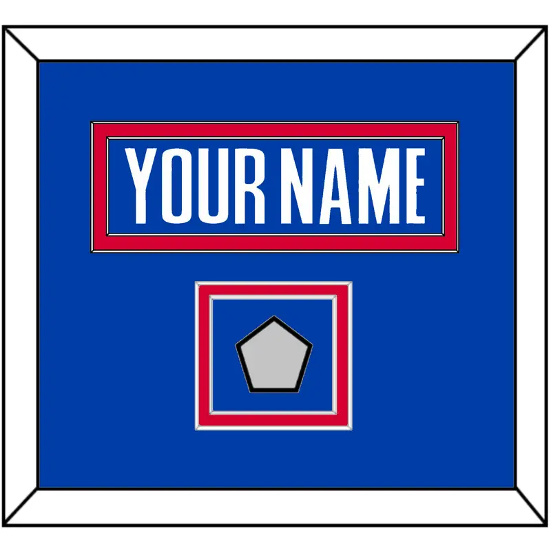 Detroit Name & Champions Patch - Road Blue (2001-2017) - Double Mat 2