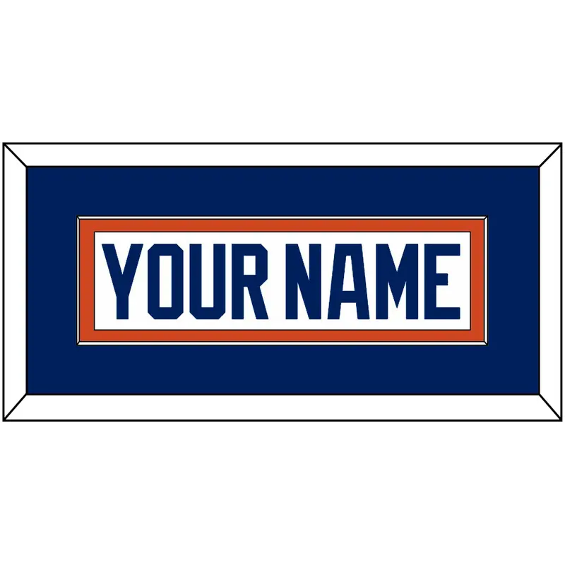 Edmonton Nameplate - Road White - Single Mat 2