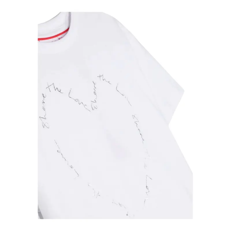 HUGO BOSS KIDS GIRL WHITE HUGO BOSS HEART SS SHIRT G15125 10P