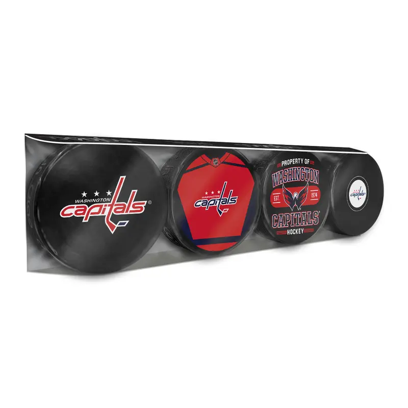 NHL Washington Capitals Souvenir Hockey Puck Collector's 4-Pack