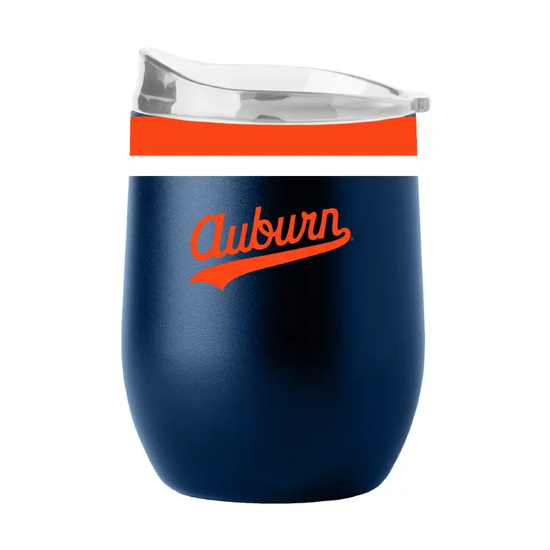 Auburn Vault Baseball 16oz Powder Coat Curved Bev