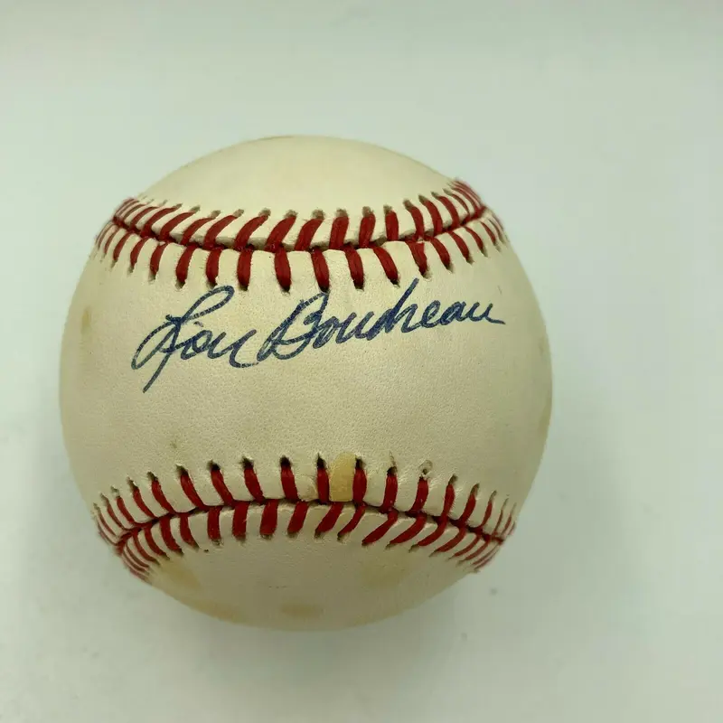 Lou Boudreau Signed Autographed Baseball JSA COA
