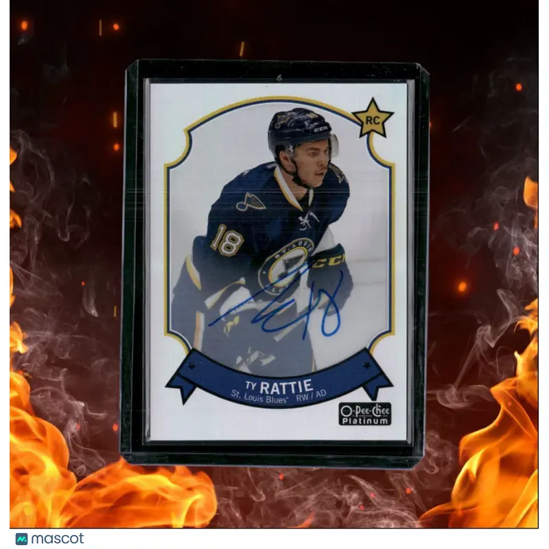 2014-15 O-Pee-Chee Platinum Ty Rattie  Retro Rainbow Rookie Auto #99