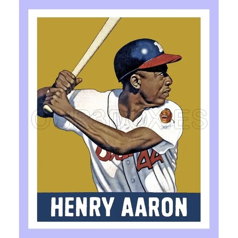 Hank Aaron 1948 Leaf Custom Card - 3879