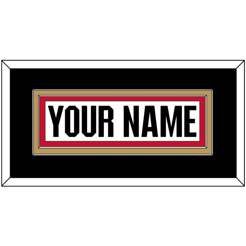 Ottawa Nameplate - Home/Road White Jersey (1999-2007) - Double Mat 4