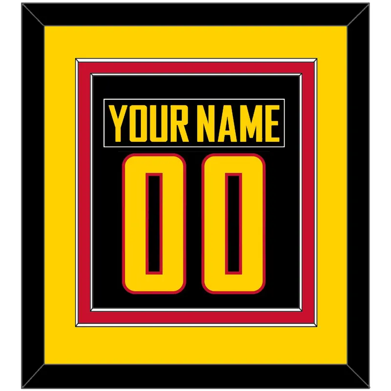 Vancouver Nameplate & Number (Back) Combined - Alternate Black - Double Mat 3