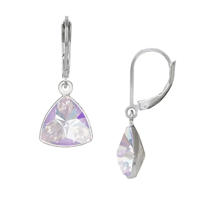 June Trillion Leverback Earrings