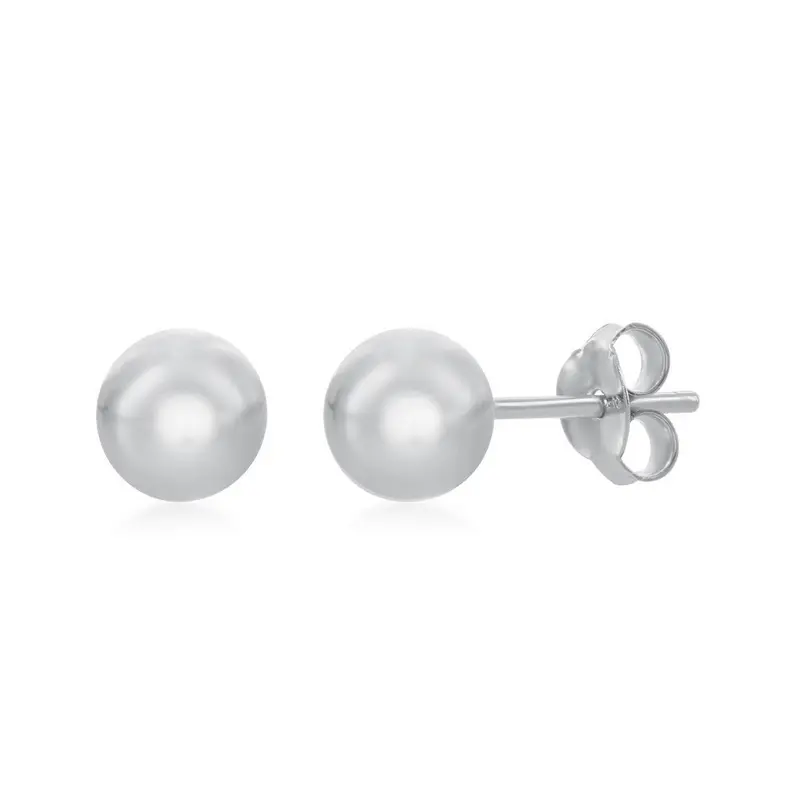 Sterling Silver 6mm Bead Earrings