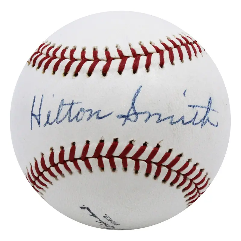 The Finest Hilton Smith Single Signed Baseball PSA DNA COA Negro League HOF