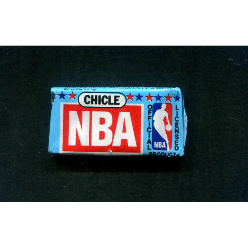 1989 Spanish Chicle NBA Basketball Metalic Foil Sticker Unopened Pack