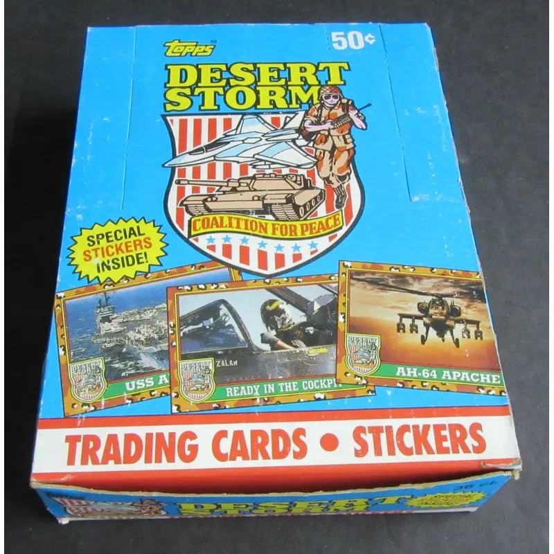 1991 Topps Desert Storm Trading Cards Series 1 Box (Authenticate)