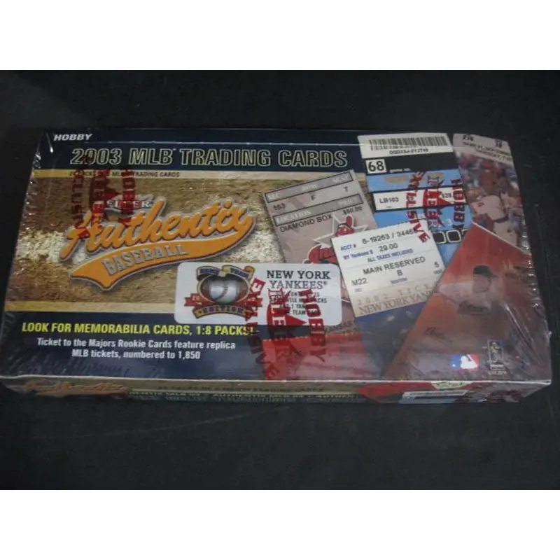 2003 Fleer Authentix Yankees Baseball Box (Hobby)