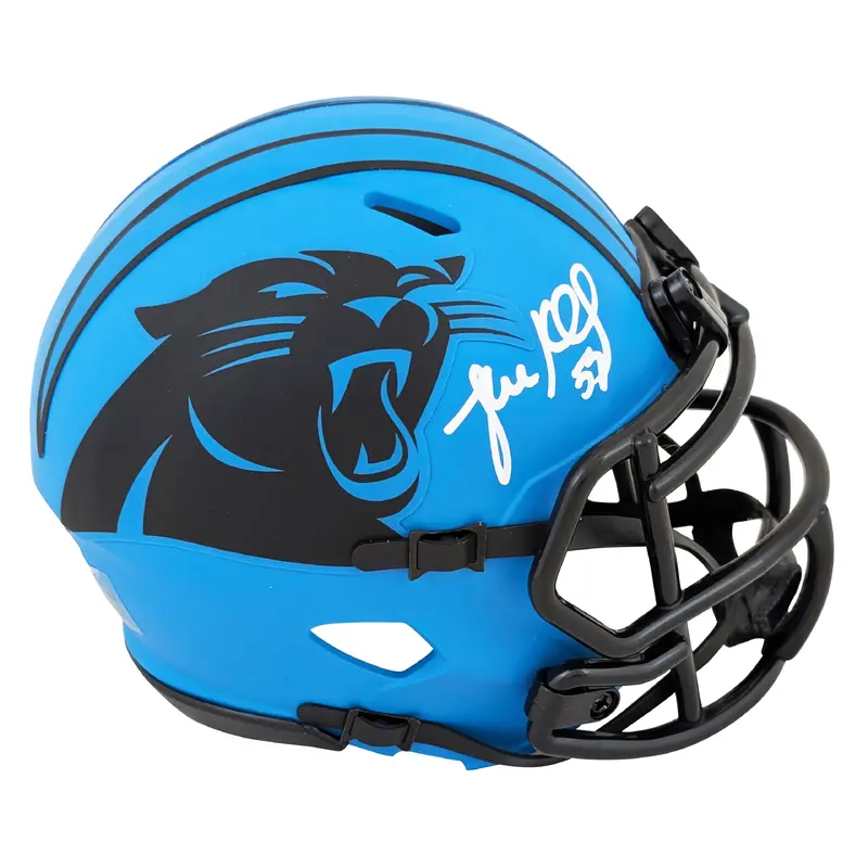 Panthers Luke Kuechly Authentic Signed Rave Speed Mini Helmet BAS Witnessed