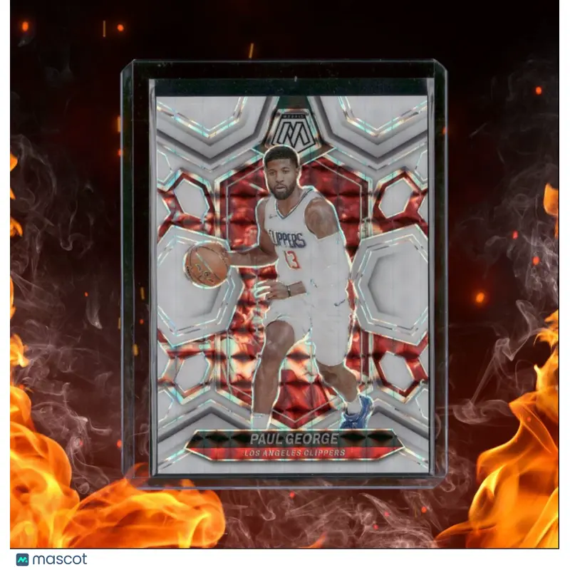 2023-24 Panini Mosaic Paul George White Mosaic Prizm 13/25 #50