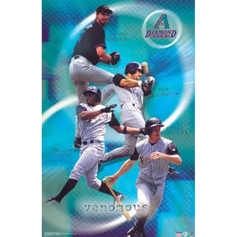 Arizona Diamondbacks "Venomous" Poster (Johnson, Gonzo, Spivey, Counsell) - Starline 2003