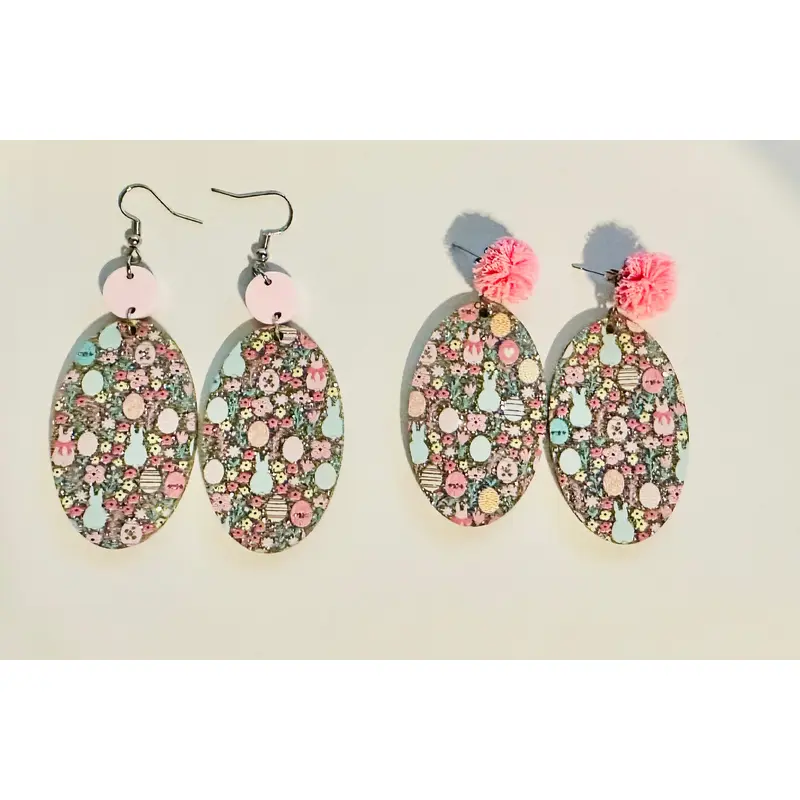 Easter Glitter Ovals