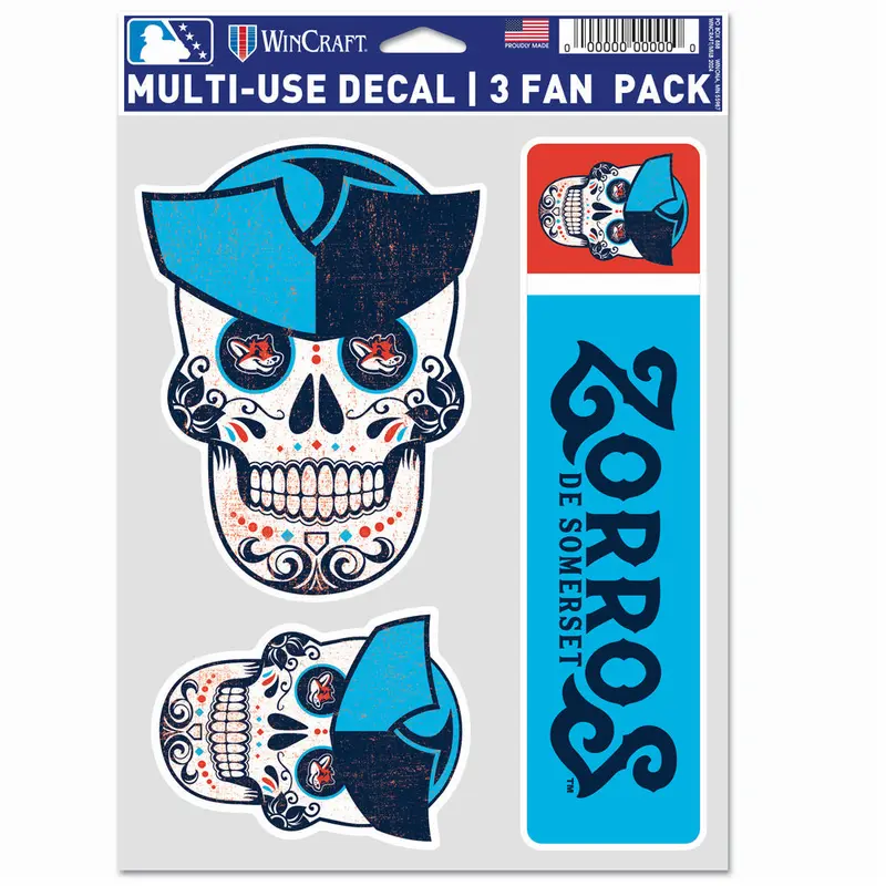 Somerset Patriots Copa de la Diversion Decal Fan Pack