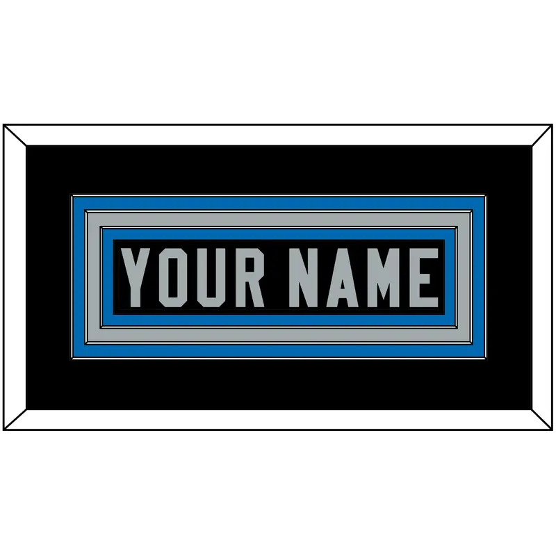 Detroit Nameplate - Alternate Black - Triple Mat 3