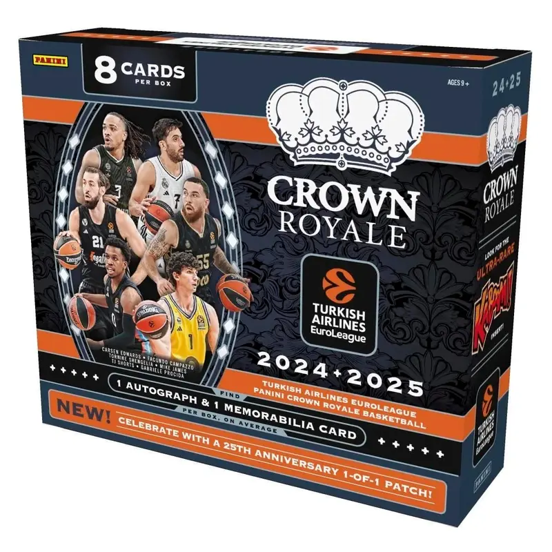 2024/25 Panini Turkish Airlines Euroleague Crown Royale Basketball Hobby Box