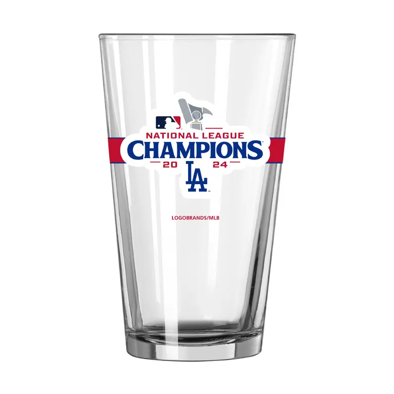 LA Dodgers 2024 National League Champs 16oz Pint Glass