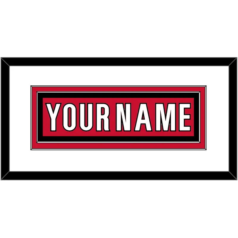Carolina Nameplate - Home Red - Double Mat 1