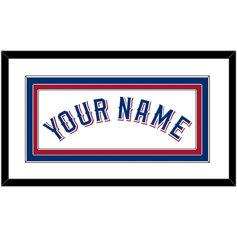 Texas Name - Home White (2020-2023) - Triple Mat 1